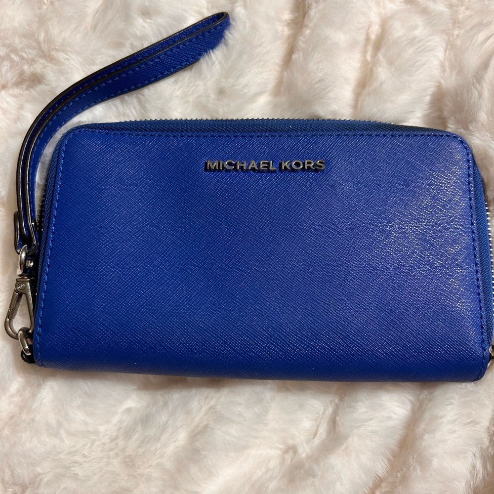 Blue Michael Kors Wallet